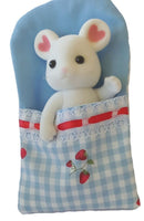 Sleeping Bag Blue and White Check