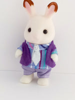 Sylvanian Brothers Shirt and Pants Vest Purple