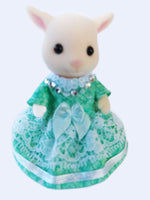 Sylvanian Families Mothers Dress Green and White