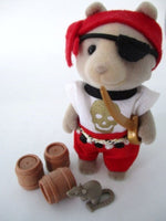 Sylvanian Families Fathers Pirate Outfit Skull