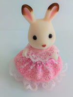 Sylvanian Families Sisters Dress Pink Lace