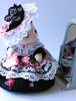 sylvanian mothers dress black pink mirror