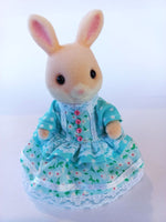 Sylvanian Mothers Dress Aqua and Pink
