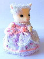 sylvanian mothers dress pink white front