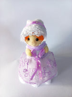 Sylvanian Babies Dresses Gown Lilac and White