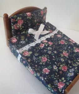 Double Bedspreads Navy Floral