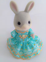 Sisters Dress Party Aqua And Gold