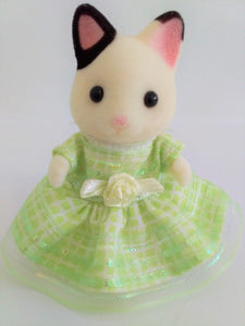 Sister Dress Lime Green and Silver